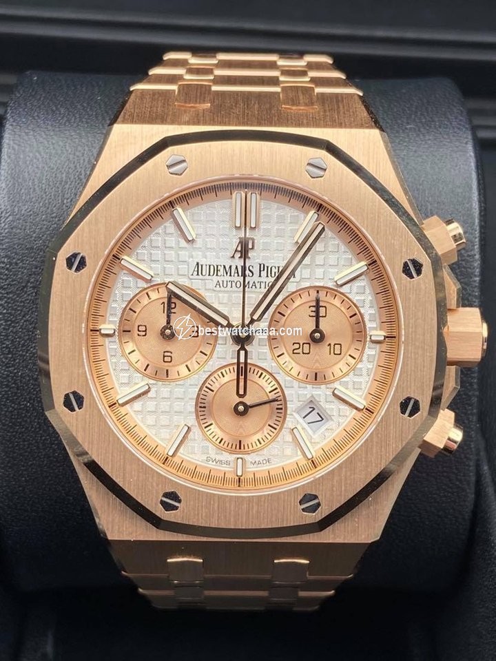 IMG_9086 Audemars Piguet Royal Oak Chronograph Mens watch Unisex Automatic Rose gold 26315OR.OO.1256OR.01 3