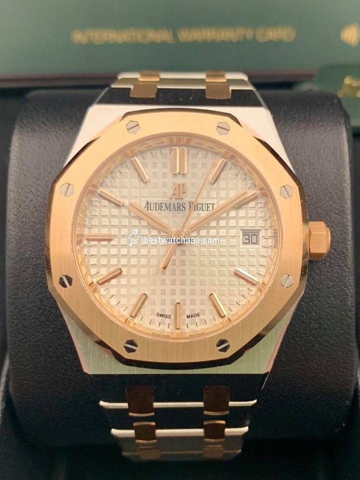 IMG_9086 Audemars Piguet Royal Oak Selfwinding Womens watch Automatic Gold Steel 77350SR.OO.1261SR.01 3