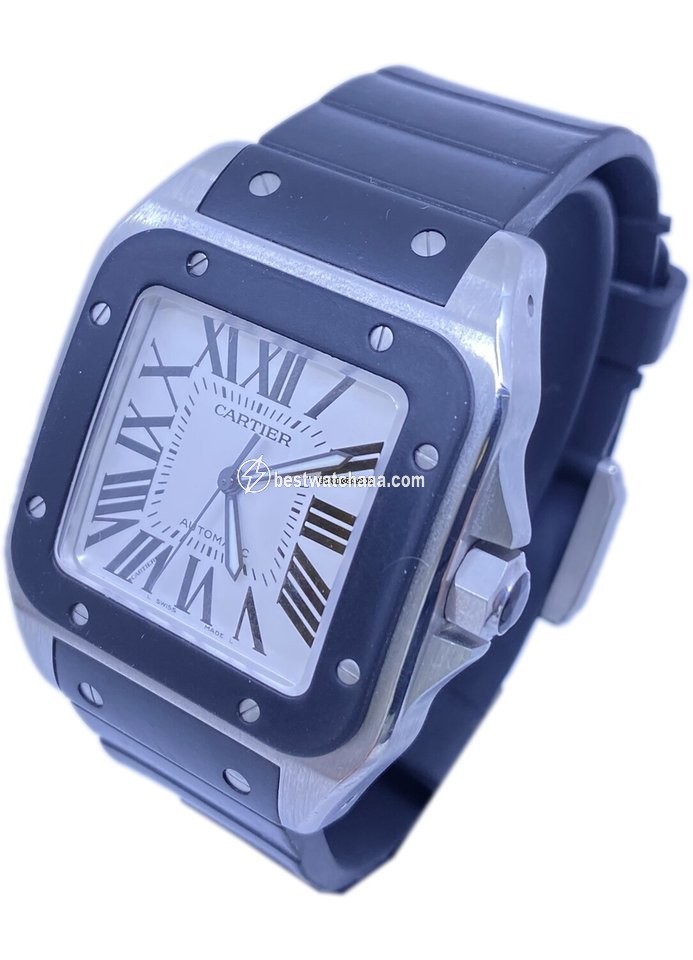 IMG_9086 Cartier Santos 100 Mens watch Unisex Automatic Steel 100 XL 2656 3