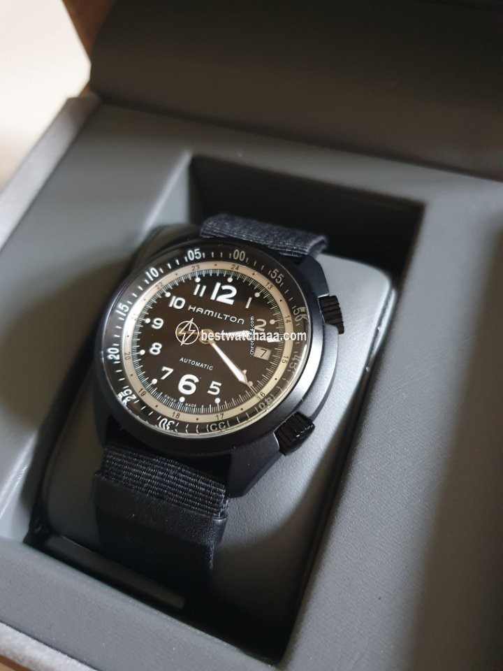 IMG_9086 Hamilton Khaki Pilot Pioneer Mens watch Unisex Automatic Aluminum H80485835 3
