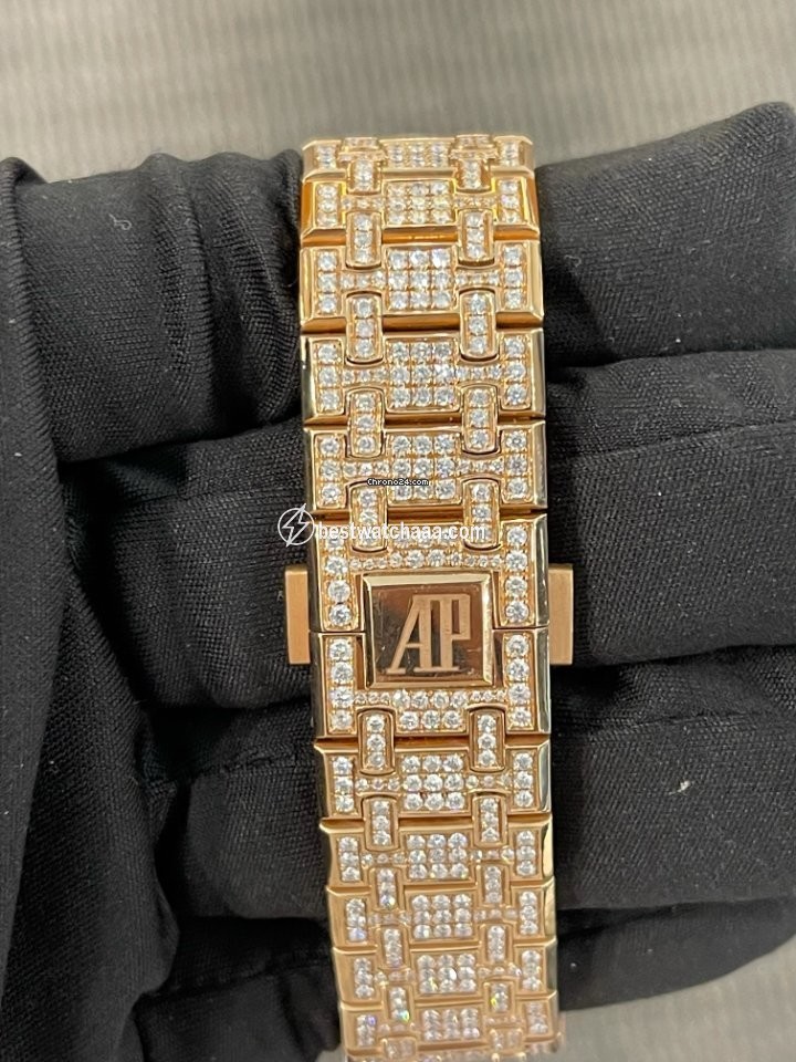 IMG_9086 Audemars Piguet Royal Oak Mens watch Unisex Automatic Rose gold 15413OR.YY.1220OR.01 3