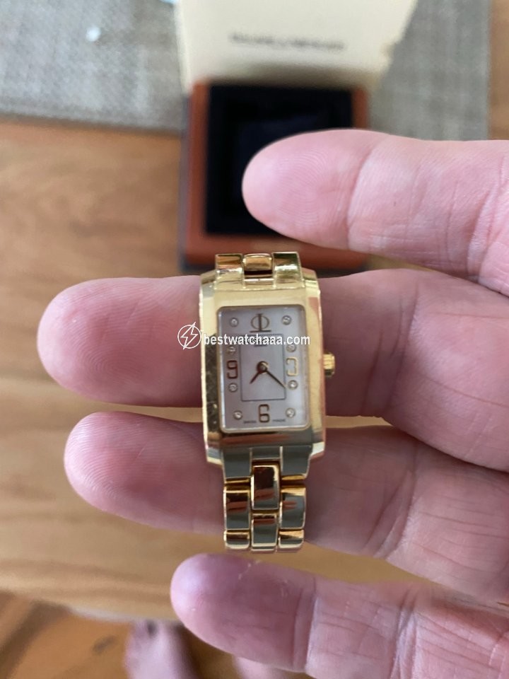 IMG_9086 Baume & Mercier Hampton Womens watch Quartz Yellow gold M0A08394 serial number 3671863 3