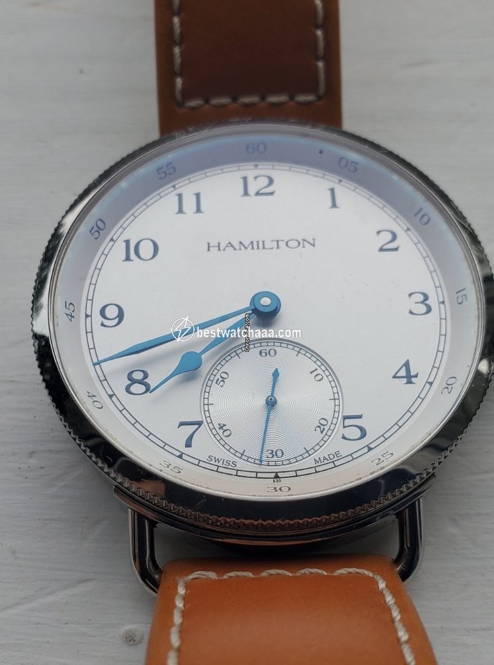 IMG_9086 Hamilton Khaki Navy Pioneer Mens watch Unisex Manual winding Steel H787190 3