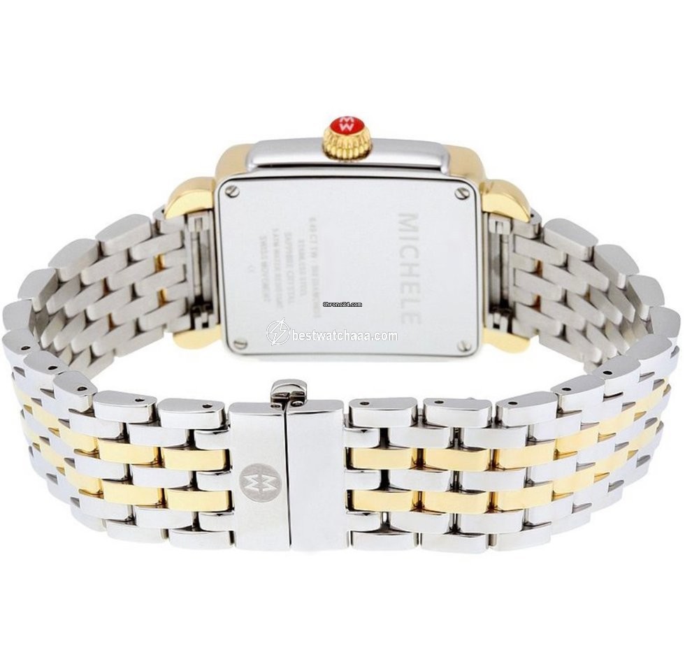 IMG_9086 Michele Deco Womens watch Quartz Gold Steel mw06v01c5025 3