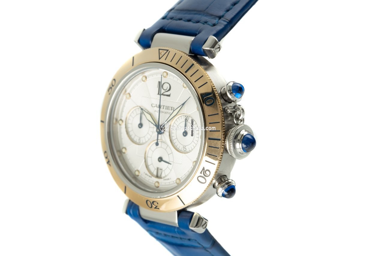 IMG_9086 Cartier Pasha Mens watch Unisex Automatic Gold Steel 2113 3
