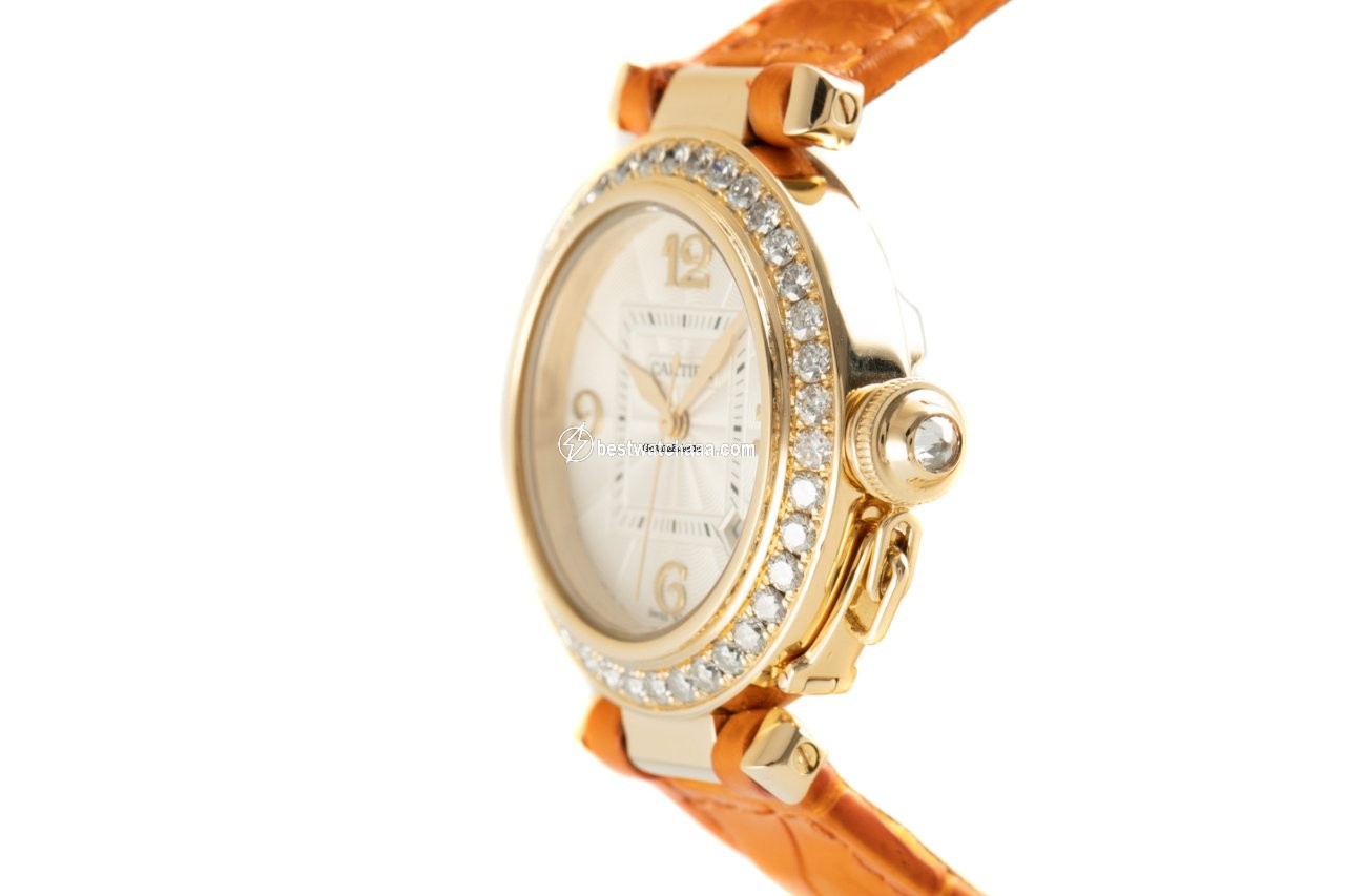 IMG_9086 Cartier Pasha Womens watch Automatic Yellow gold 2519 3