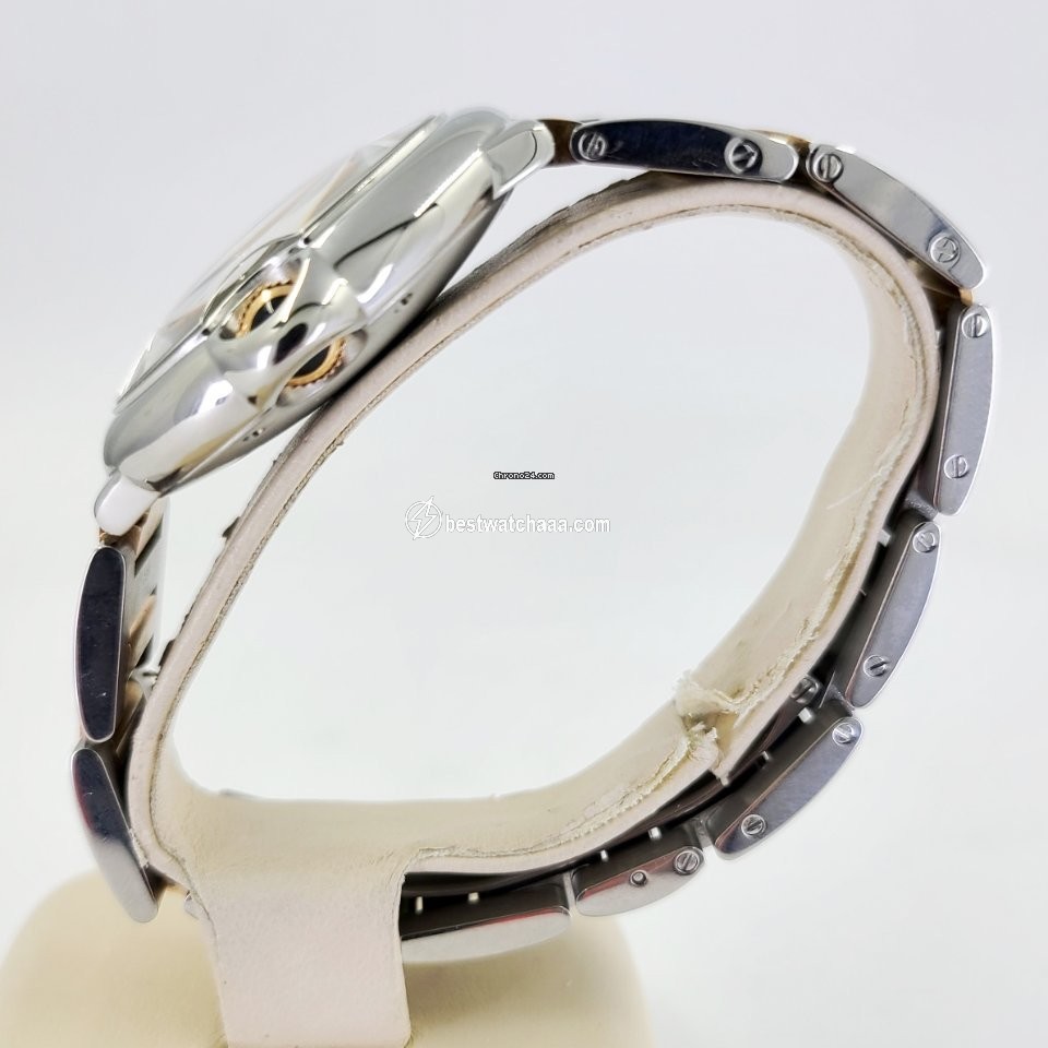 IMG_9086 Cartier Ballon Bleu 36mm Mens watch Unisex Automatic Gold Steel 3284 3