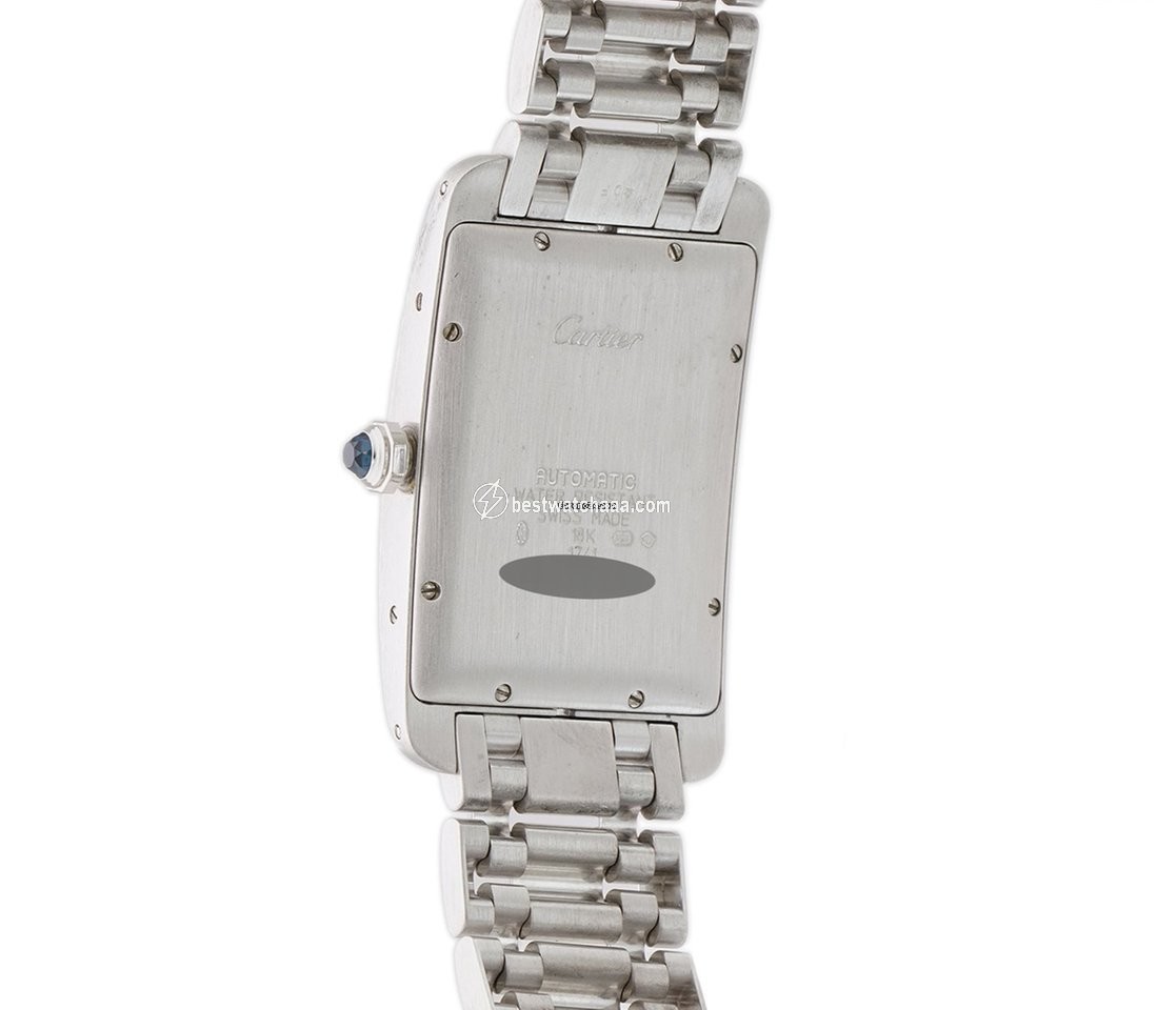 IMG_9086 Cartier Tank Americaine Automatic White gold W26055L1 3