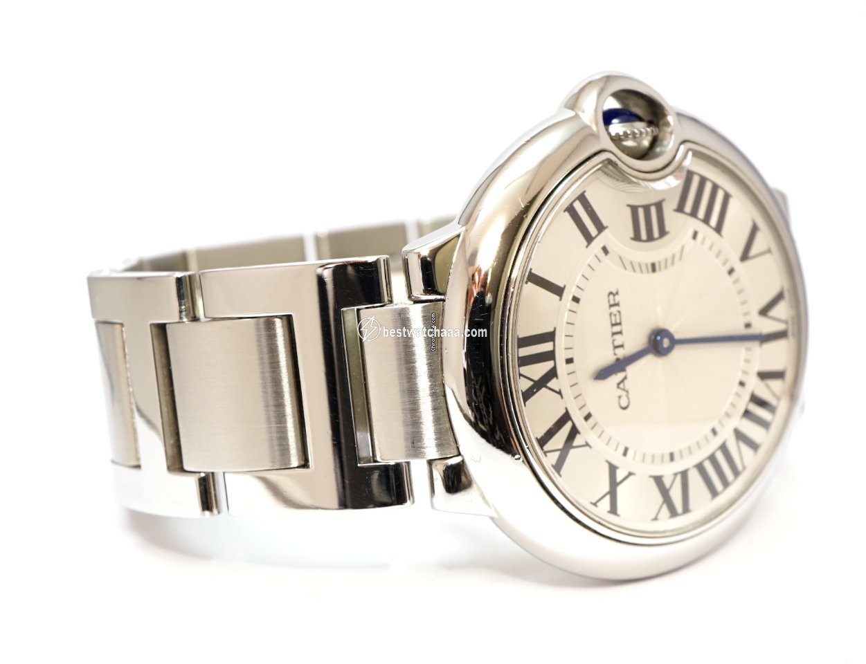 IMG_9086 Cartier Ballon Bleu 36mm Mens watch Unisex Quartz Steel 3005 3