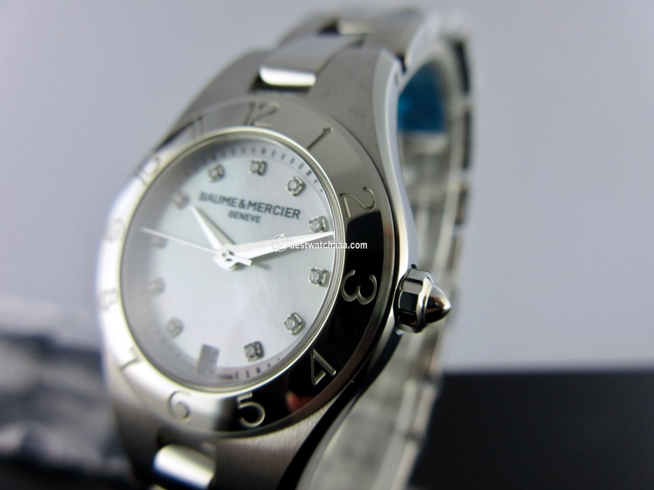 IMG_9086 Baume & Mercier Linea Womens watch Quartz Steel MOA10011 3