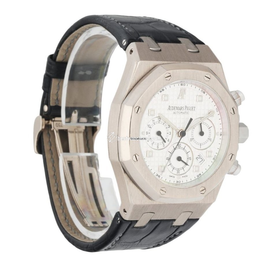 IMG_9086 Audemars Piguet Royal Oak Chronograph Mens watch Unisex Automatic White gold 26022BC 3