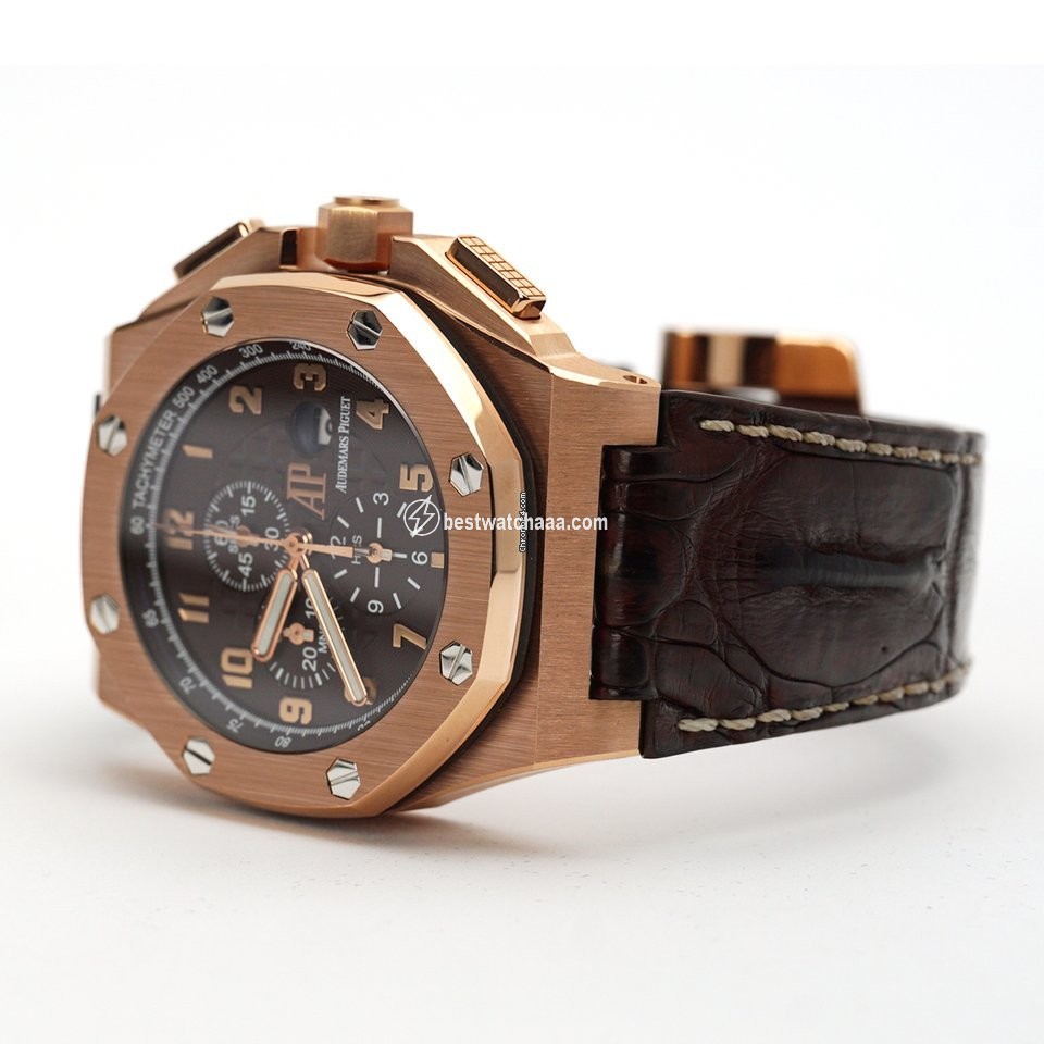 IMG_9086 Audemars Piguet Royal Oak Offshore Mens watch Unisex Automatic Rose gold 26158OR.OO.A801CR.01 3