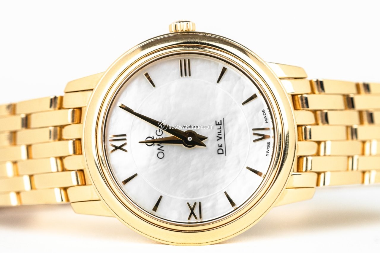 IMG_9086 Omega De Ville Prestige Womens watch Quartz Yellow gold 424.50.27.60.05.001 3