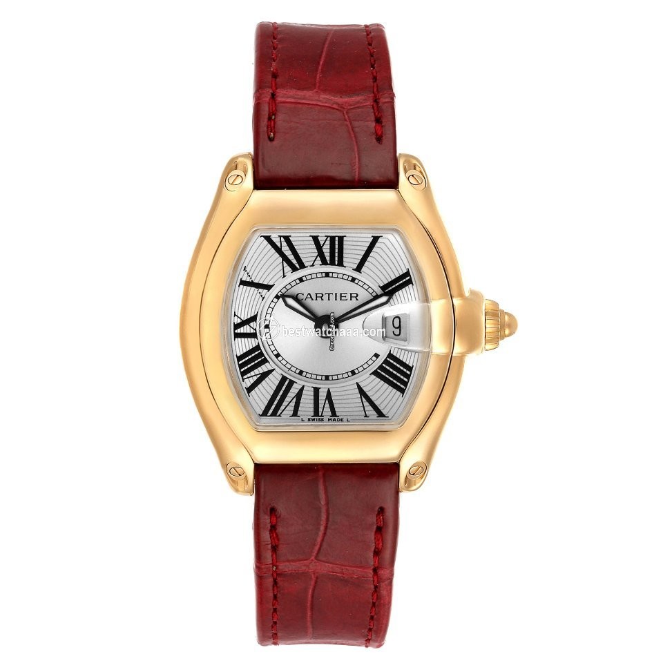 IMG_9086 Cartier Roadster Womens watch Quartz Yellow gold W62018Y5 3