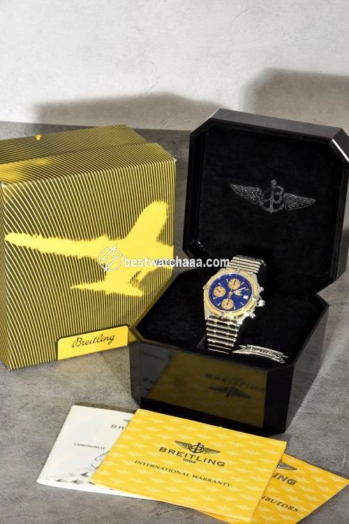IMG_9086 Breitling Chronomat Mens watch Unisex Automatic Gold Steel D13050 3
