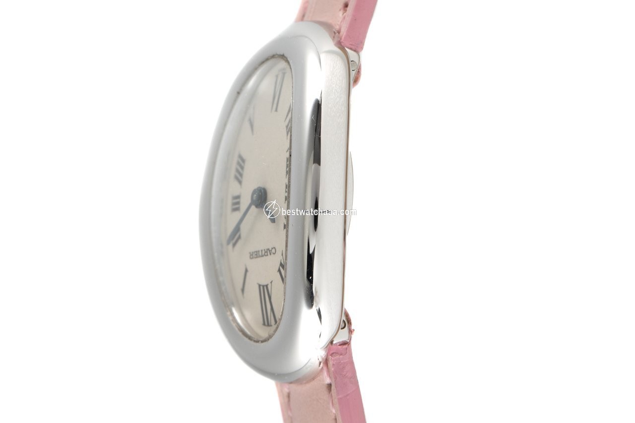 IMG_9086 Cartier Baignoire Womens watch Quartz White gold 1955 3