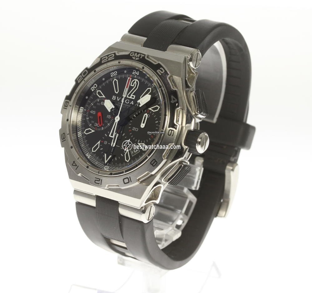 IMG_9086 Bulgari Diagono Mens watch Unisex Automatic Steel DP 45 STV CH GMT 3