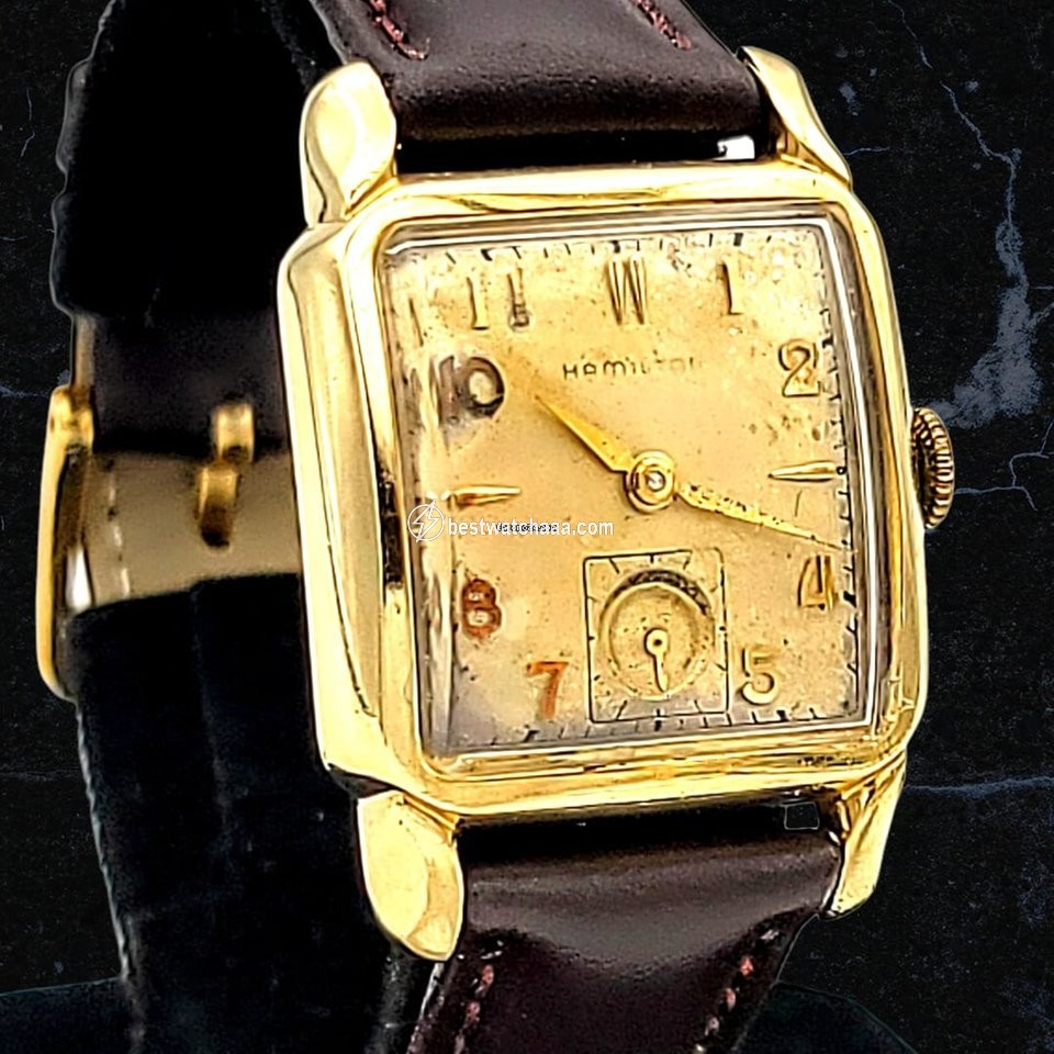 IMG_9086 Hamilton Mens watch Unisex Manual winding Gold Steel Hamilton Grade 747 3