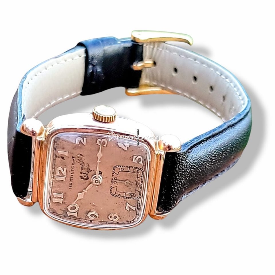 IMG_9086 Hamilton Mens watch Unisex Manual winding Gold Steel Hamilton Grade 987 3