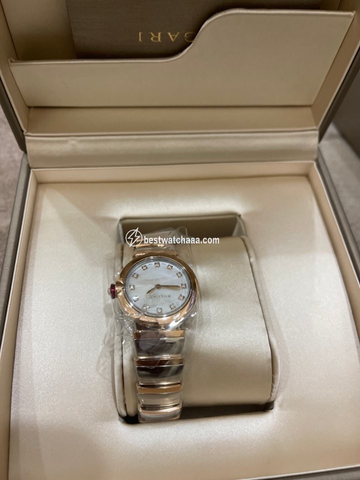 IMG_9086 Bulgari Lucea Womens watch Quartz Gold Steel 102194 3