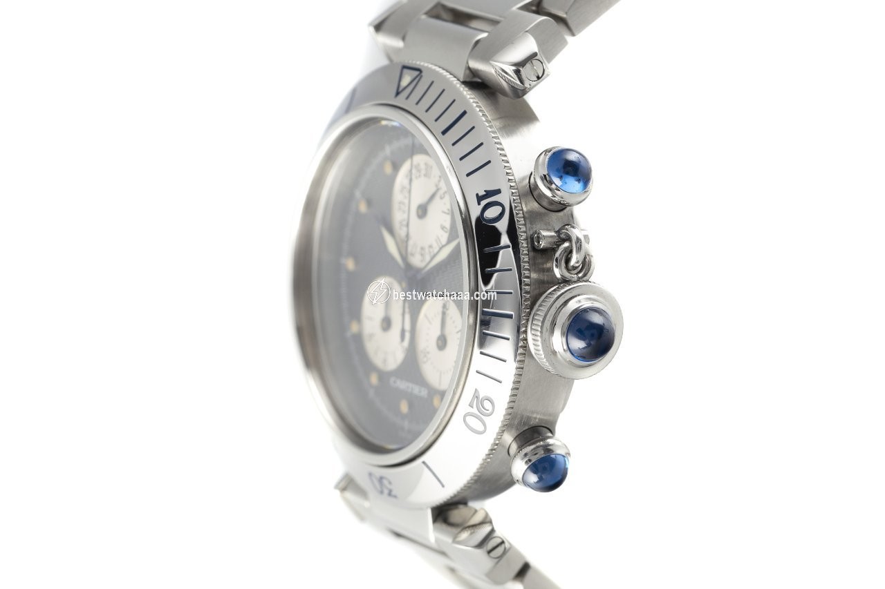 IMG_9086 Cartier Pasha Mens watch Unisex Quartz Steel 1352 3