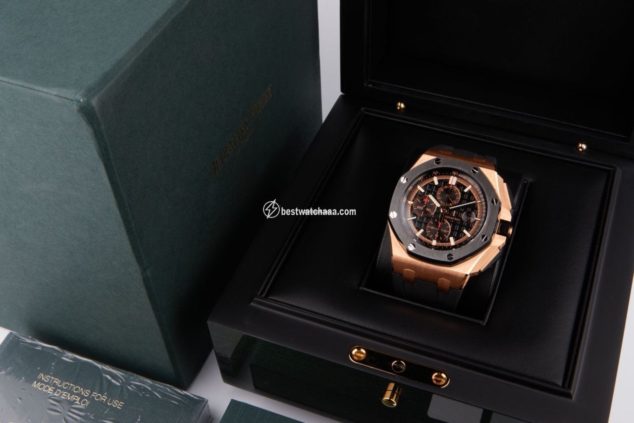 IMG_9086 Audemars Piguet Royal Oak Offshore Chronograph Mens watch Unisex Automatic Rose gold 26401RE.OO.A002CA.02 3