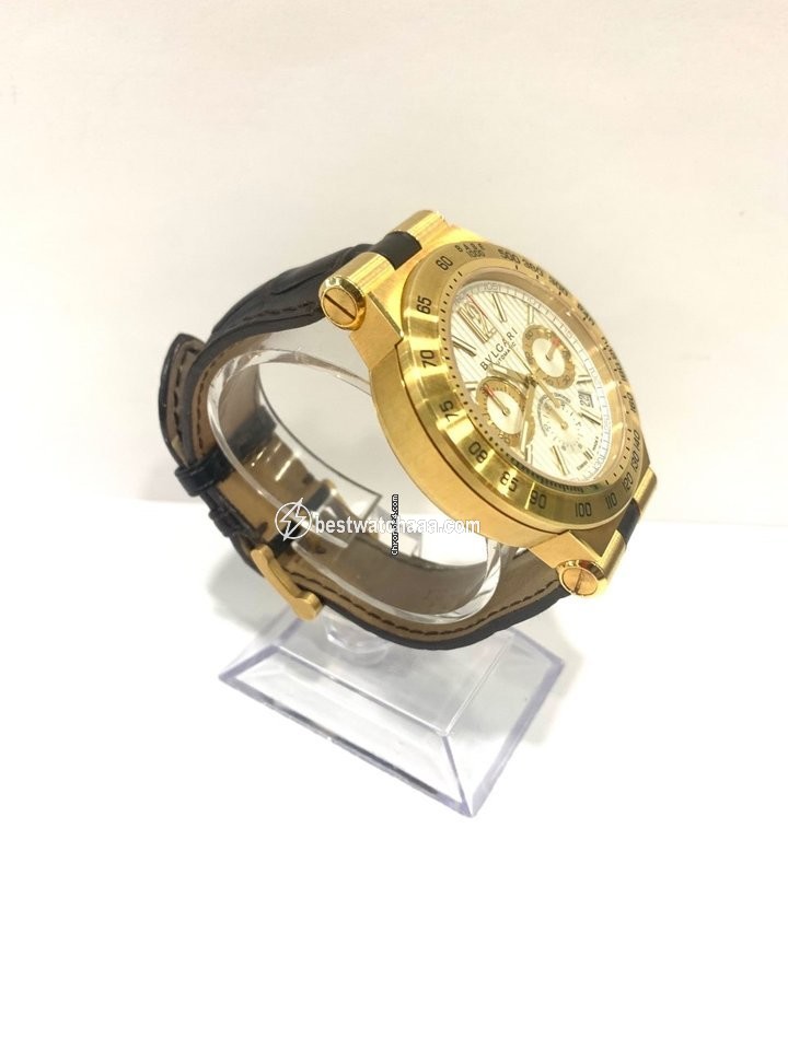IMG_9086 Bulgari Diagono Mens watch Unisex Automatic Yellow gold DP42 3
