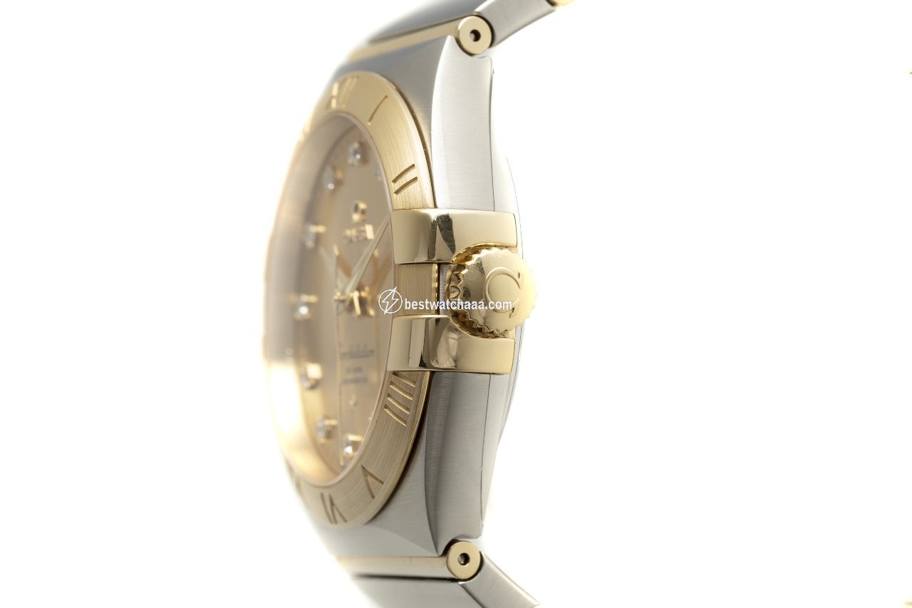 IMG_9086 Omega Constellation Men Mens watch Unisex Automatic Gold Steel 123.20.38.21.58.001 3