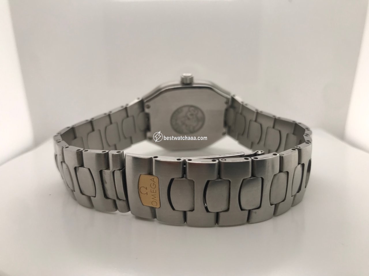 IMG_9086 Omega Seamaster Mens watch Unisex Quartz Gold Steel DB 386.0820 3