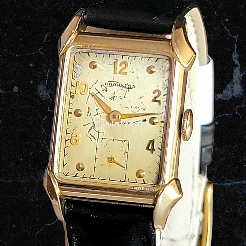 IMG_9086 Hamilton Mens watch Unisex Manual winding Gold Steel Hamilton Grade 982 3