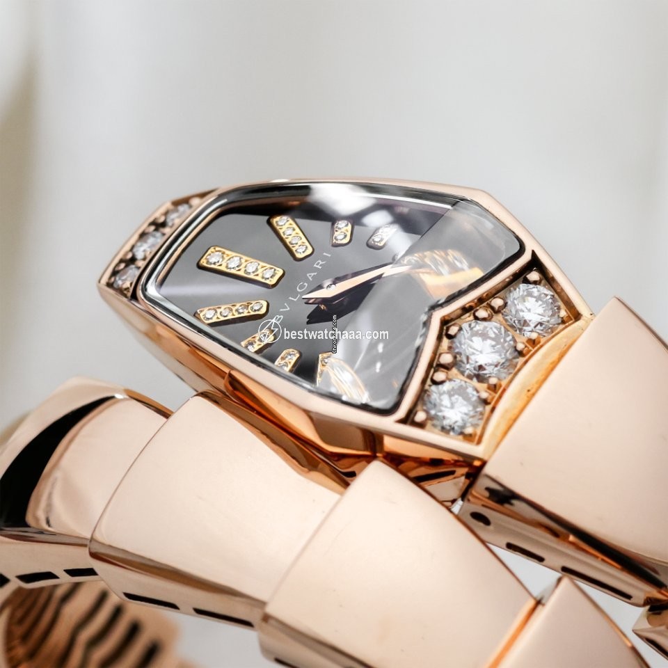 IMG_9086 Bulgari Serpenti Womens watch Quartz Rose gold SP P 26 G 3