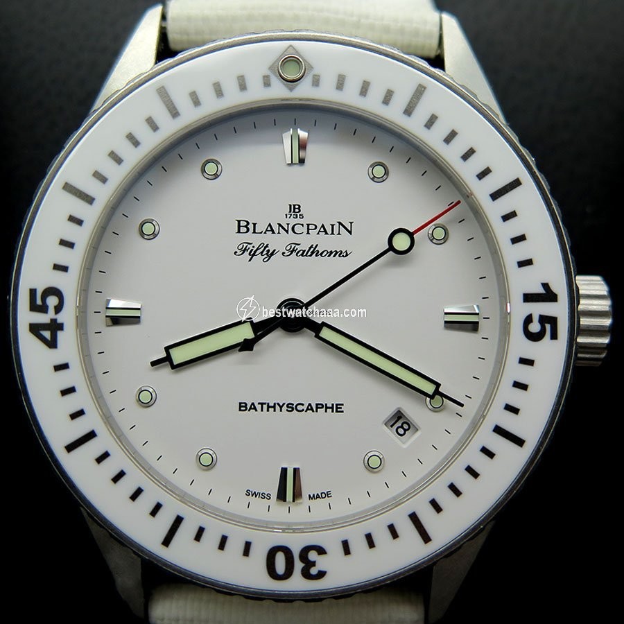 IMG_9086 Blancpain Fifty Fathoms Bathyscaphe Womens watch Automatic Steel 5100-1127-NAWA 3
