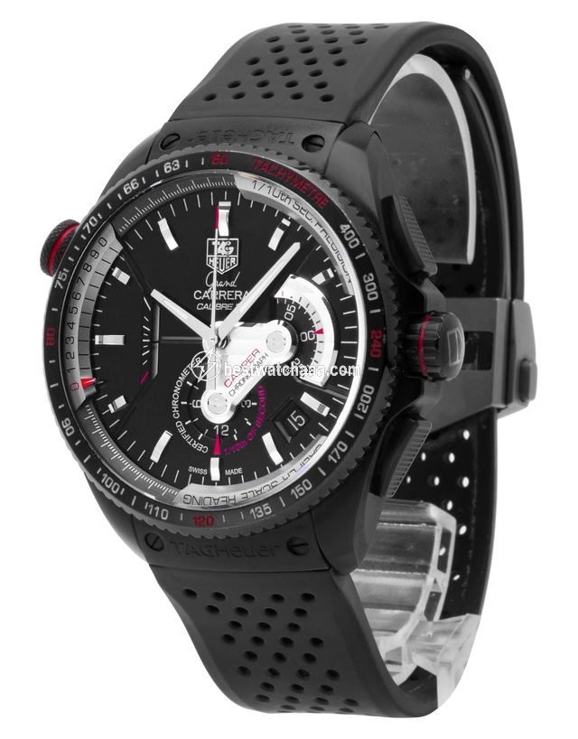 IMG_9086 TAG Heuer Grand Carrera Mens watch Unisex Automatic Titanium CAV5185.FT6020 3