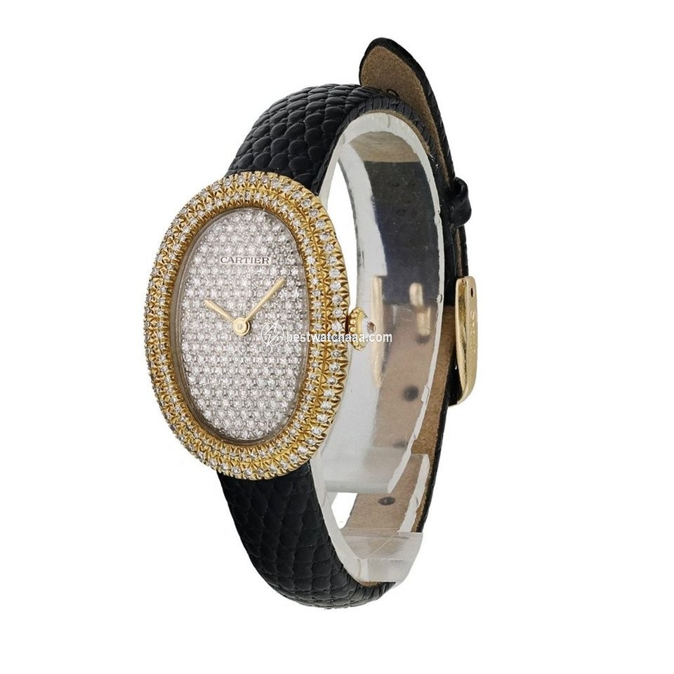 IMG_9086 Cartier Baignoire Womens watch Manual winding Yellow gold 7743 3