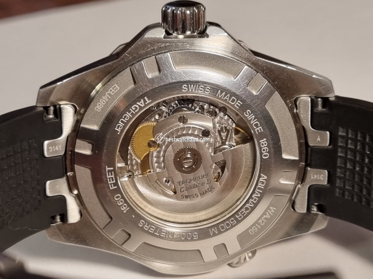 IMG_9086 TAG Heuer Aquaracer 500M Mens watch Unisex Automatic Steel WAJ2150 3