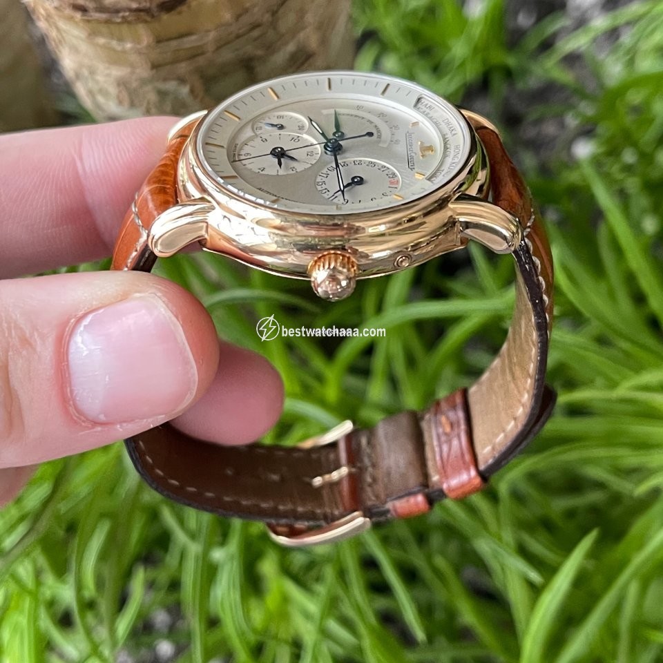 IMG_9086 Jaeger-LeCoultre Master Geographic Mens watch Unisex Automatic Rose gold 169.1.92 3
