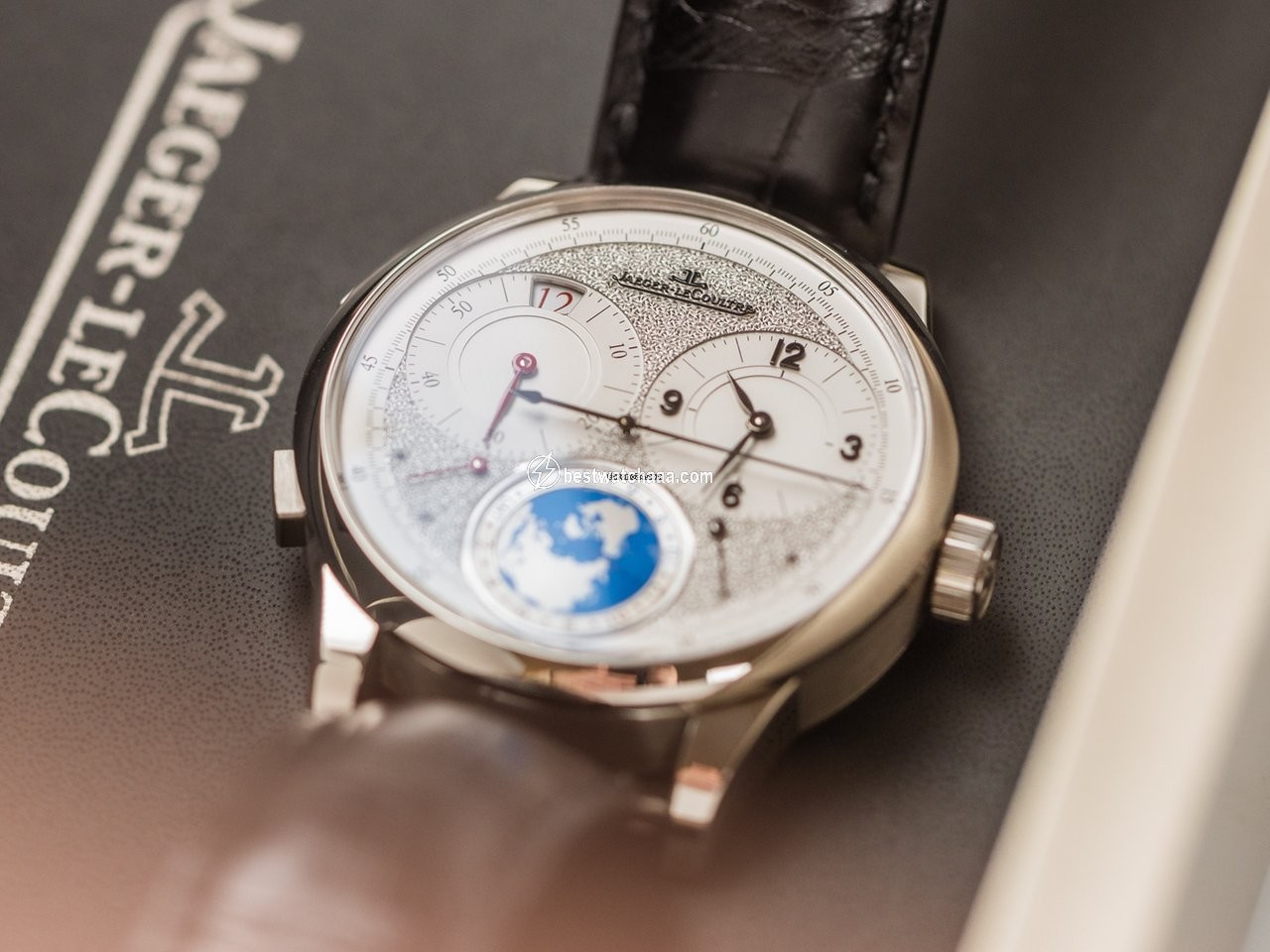 IMG_9086 Jaeger-LeCoultre Duometre Mens watch Unisex Manual winding White gold 606.35.40 3