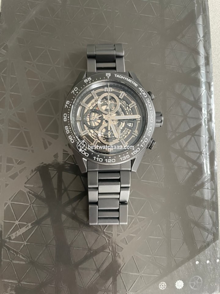 IMG_9086 TAG Heuer Carrera Calibre HEUER 01 Mens watch Unisex Automatic Ceramic CAR2A91.FT6071 3