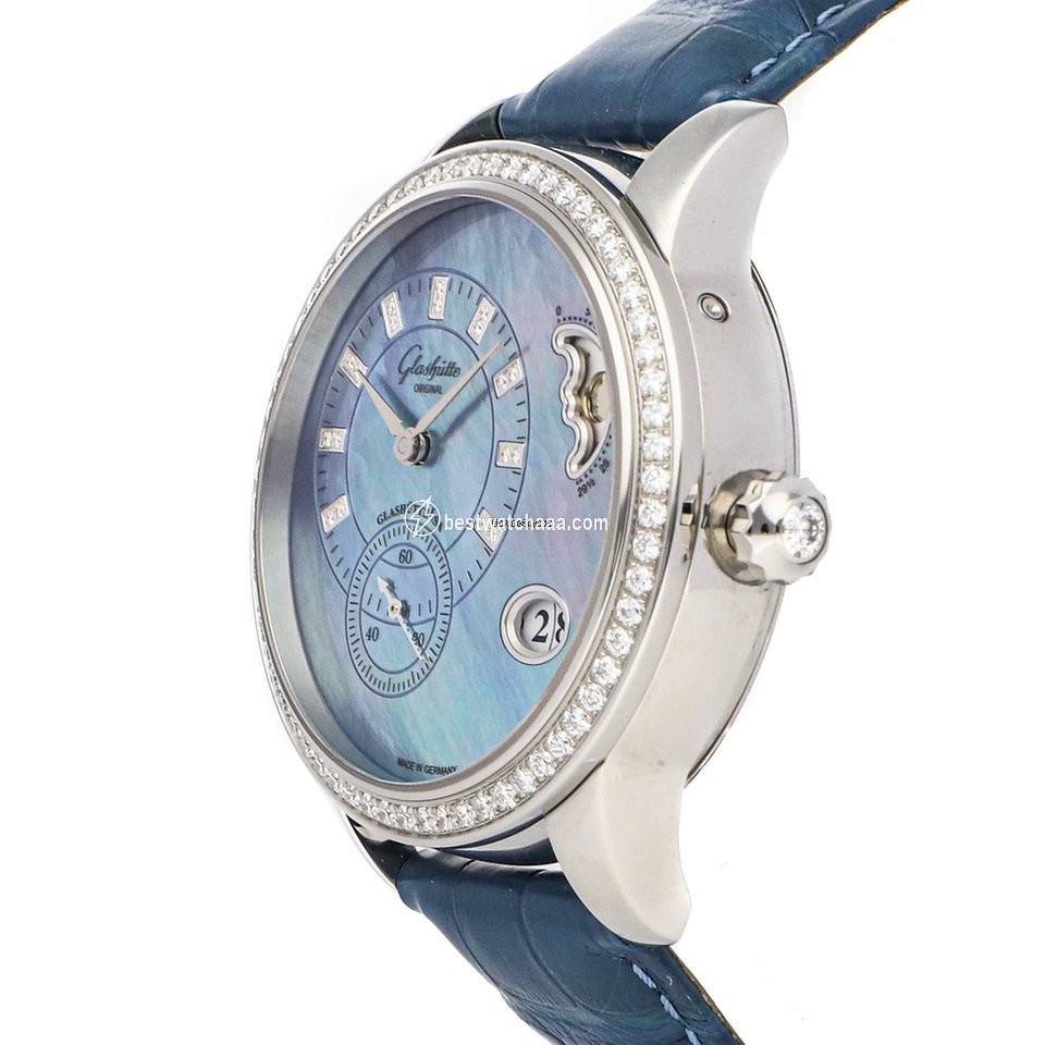 IMG_9086 Glashutte Original PanoMatic Luna Mens watch Unisex Automatic Steel 1-90-12-03-12-02 3