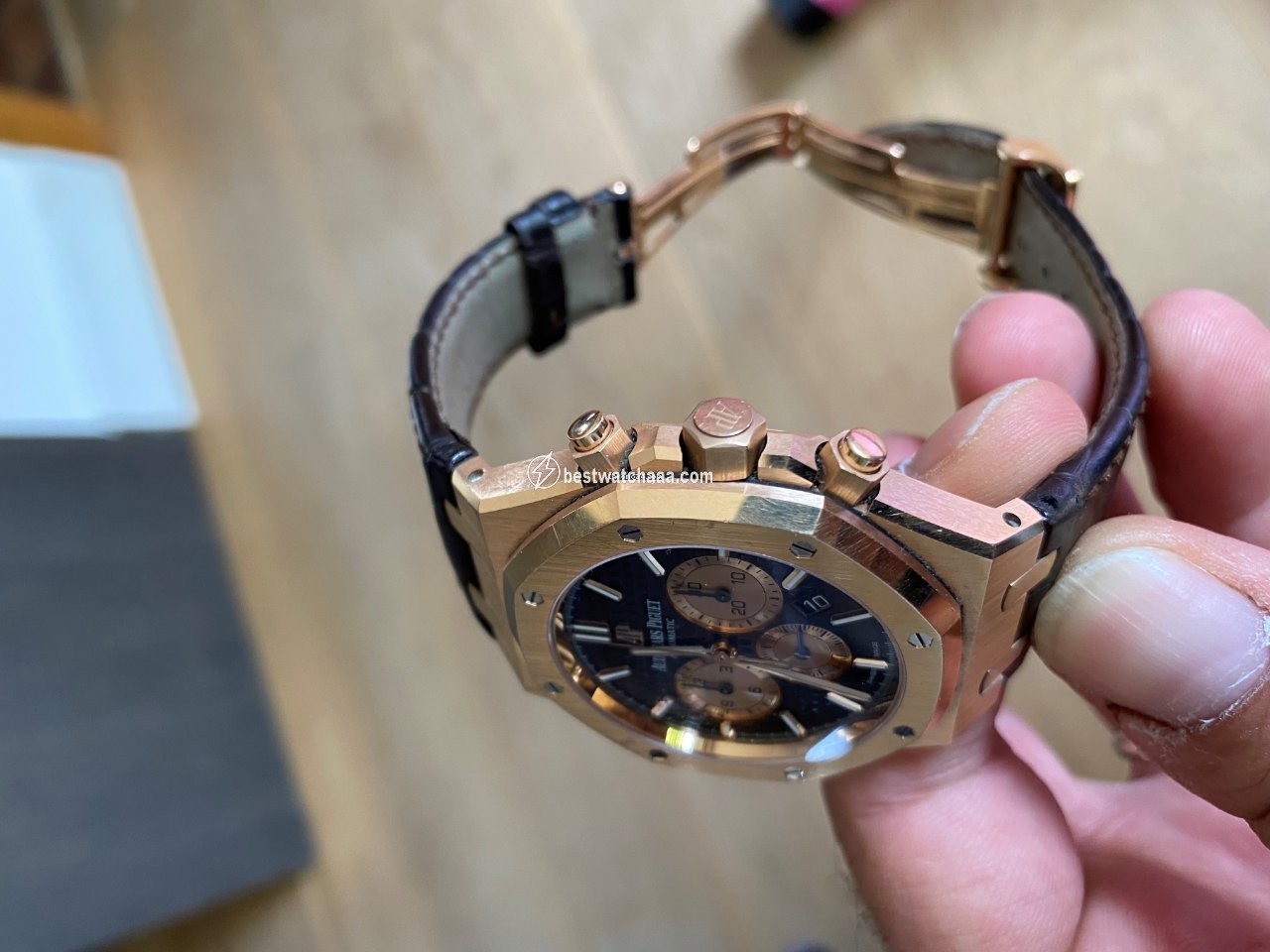 IMG_9086 Audemars Piguet Royal Oak Chronograph Mens watch Unisex Automatic Rose gold 263310R.00D821CR.01 3