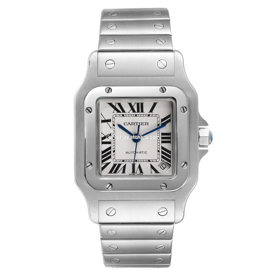 IMG_9086 Cartier Santos Galbee Mens watch Unisex Automatic Steel W20098D6 3