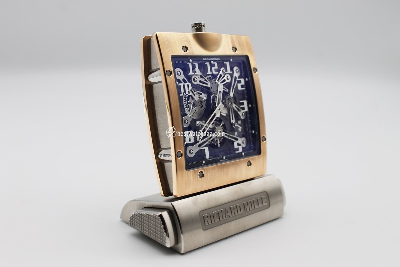 IMG_9086 Richard Mille Mens watch Unisex Manual winding Rose gold RM 020 3