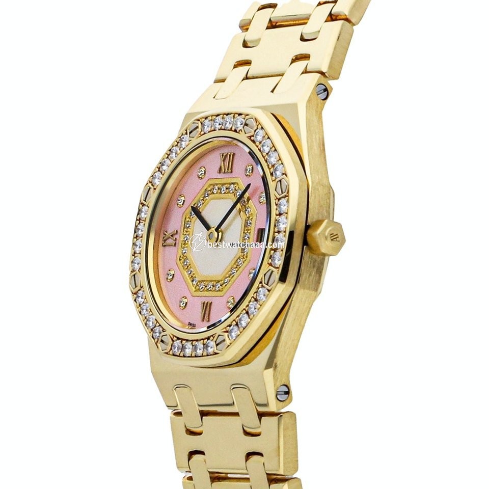 IMG_9086 Audemars Piguet Royal Oak Womens watch Quartz Yellow gold 67371BA.ZZ.1120BA.01 3