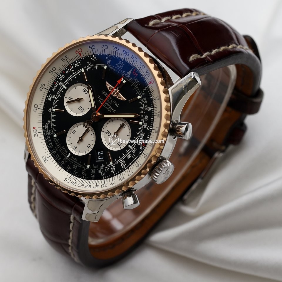 IMG_9086 Breitling Navitimer 01 (46 MM) Mens watch Unisex Automatic Gold Steel UB012721 BE18 3