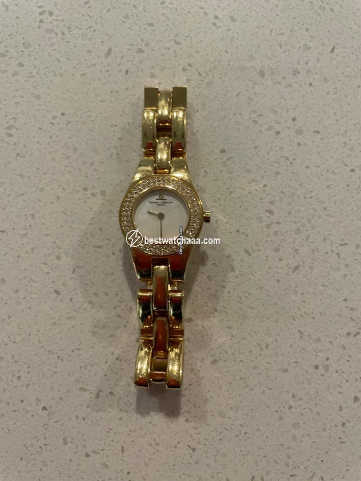 IMG_9086 Baume & Mercier Linea Womens watch Quartz Yellow gold MV045153 3