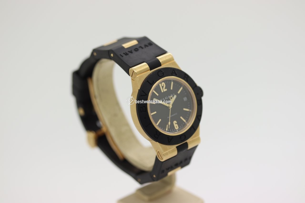 IMG_9086 Bulgari Diagono Womens watch Automatic Yellow gold AL32G 3
