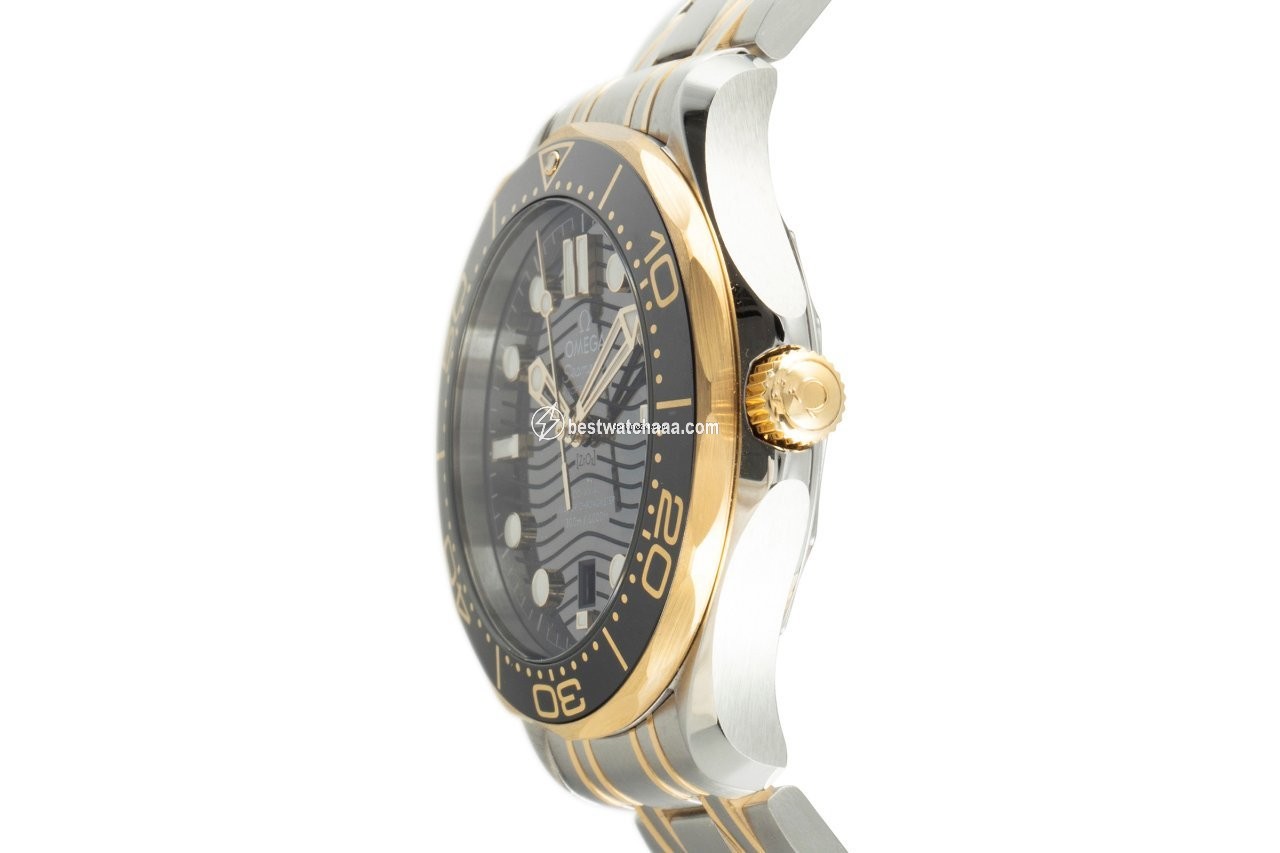 IMG_9086 Omega Seamaster Diver 300 M Mens watch Unisex Automatic Gold Steel 210.22.42.20.01.001 3