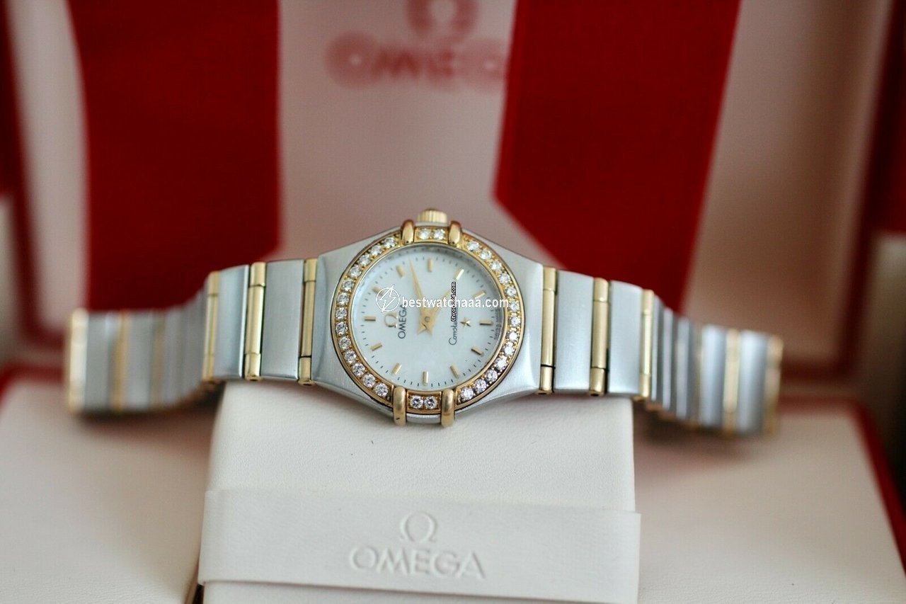 IMG_9086 Omega Constellation Womens watch Quartz Gold Steel 1267.70.00 3