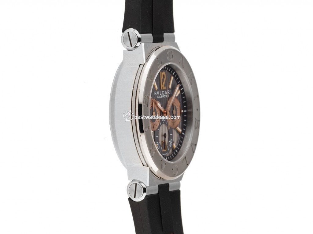 IMG_9086 Bulgari Diagono Mens watch Unisex Automatic Gold Steel DG42SWGCH 3