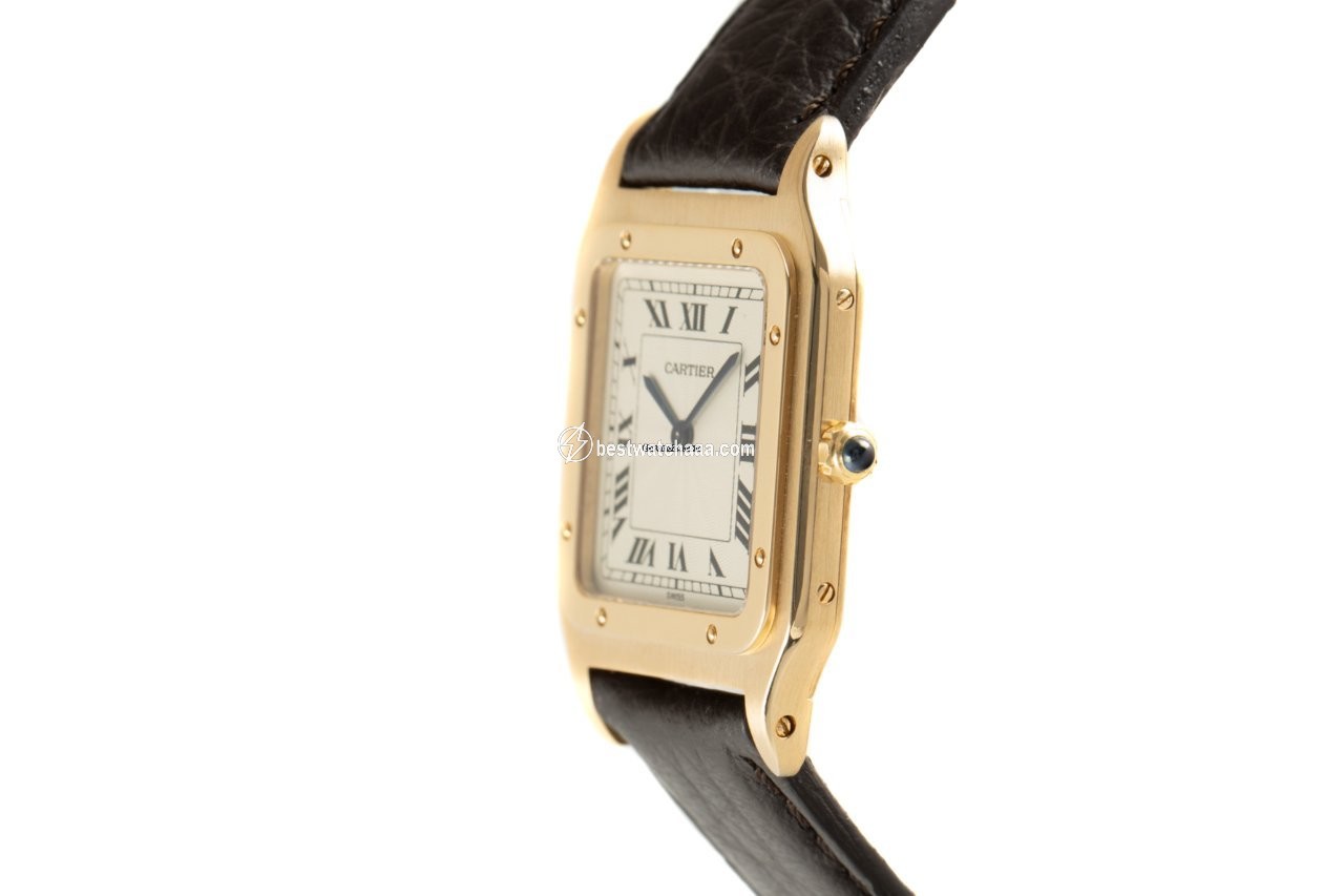 IMG_9086 Cartier Santos Dumont Mens watch Unisex Manual winding Yellow gold 1575 3